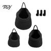Wall Mounted Storage for Nursery 3PCS Woven Hanging Bag, Natural Cotton Rope Fruit Baskets, Organizer Hair Accessories Boho