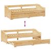 Daybed Extendable Without Mattress IRUN 90 X 200 Cm