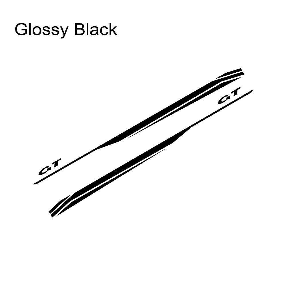 2Pcs Car Side Door Body DIY Vinyl Decals Decoration For Ford Mustang Coupe GT - Shelby GT500 GT350 Auto Styling Accessories