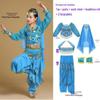Costume da Danza Indiana per Bambini: Costume per Esibizione di Danza del Ventre e Minoranze dello Xinjiang per Bambina