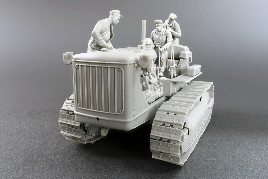 MiniArt US Military Tractor with Towing Winch and 3 Soldiers MA35225 Plastic Model 1/35