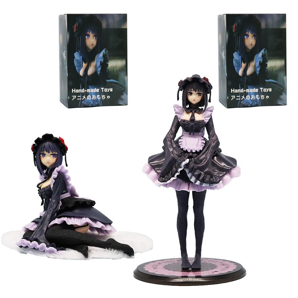 3pcs Kitagawa Marin Black Maid Outfit Action Figure My Dress-Up Darling Anime Collectible Model Toy Shizuku Kuroe