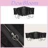 Lace Waist Belt For Women With Heartshaped Buckle And Elastic Fit For Dresses And Shirts