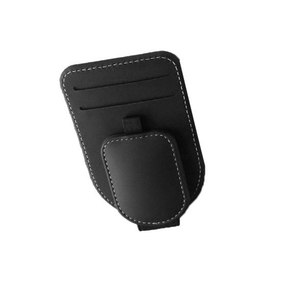 Magnetic Car Glasses Clip, Sunglass Holder for Sun Visor, Driving Sunglasses Clip with Card Holder for Car Interior Accessories