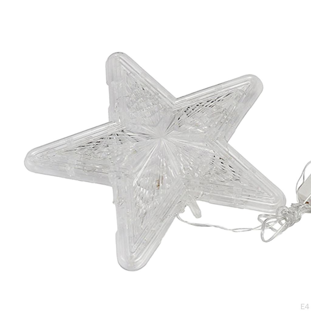 Lighted Star LED String Lights Winter Decoration Christmas Tree Toppers 10
