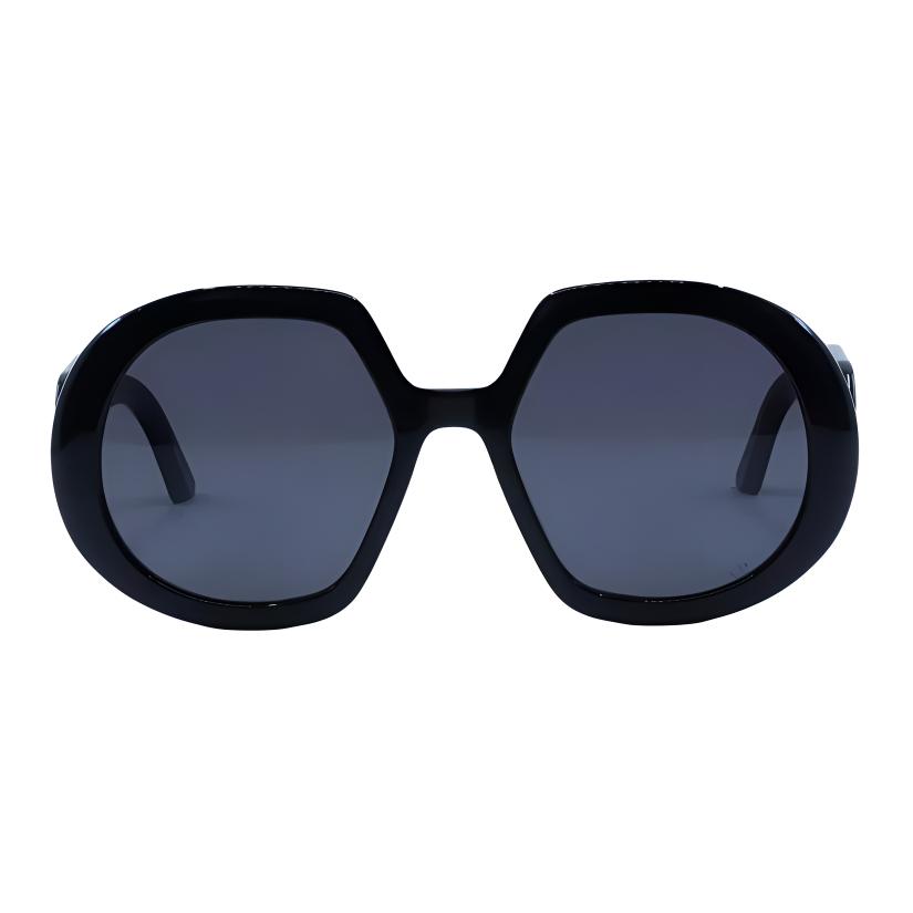 Dior Logo Design Irregular Shape Sunglasses Women sunglasses Black DIORBOBBYR1U10A0