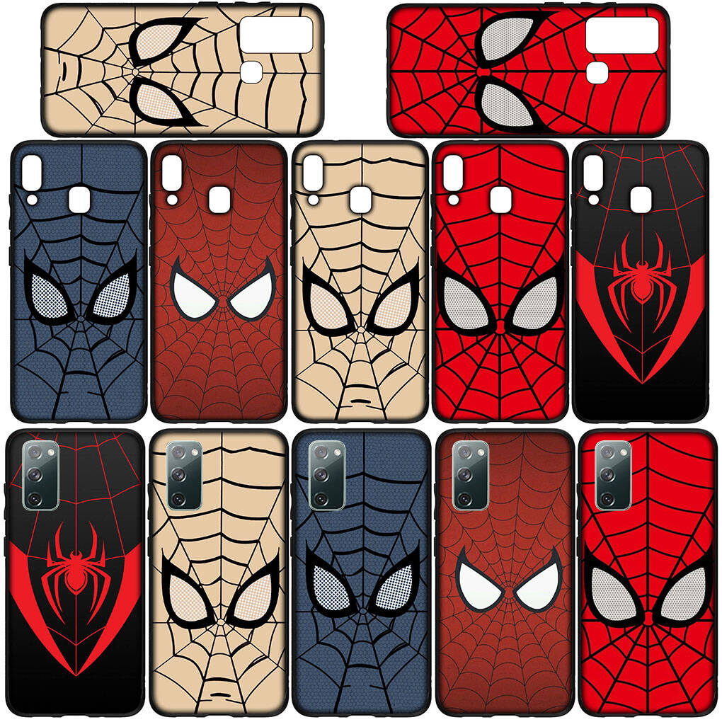 Case for Samsung Galaxy S25 S23 S22 S24 Ultra FE A05 A06 A15 A16 A36 A37 A35 A54 A55 A56 A57 A25 A26 A53 A17 Cartoon Spiderman Marvel Spider Man Cover