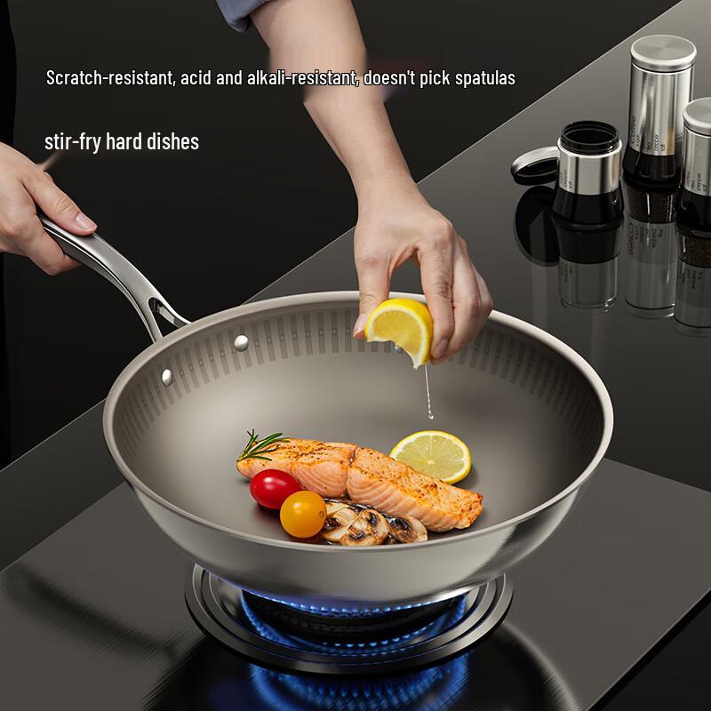 JD Jingzao Pure Titanium Non-Stick Wok