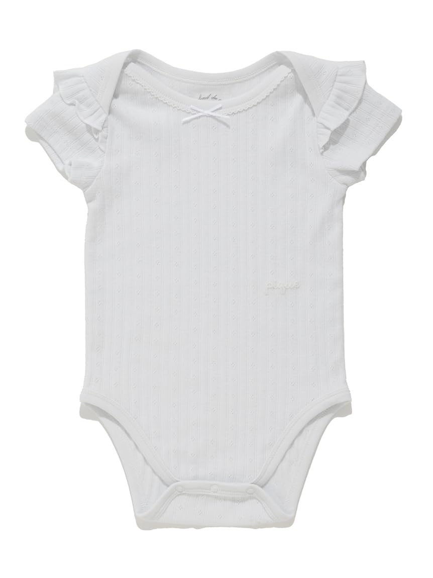 

Exclusive Baby Ruffle Bodysuit PBCO252481 LBLU 80 [Gelato Pique] Needle-punched