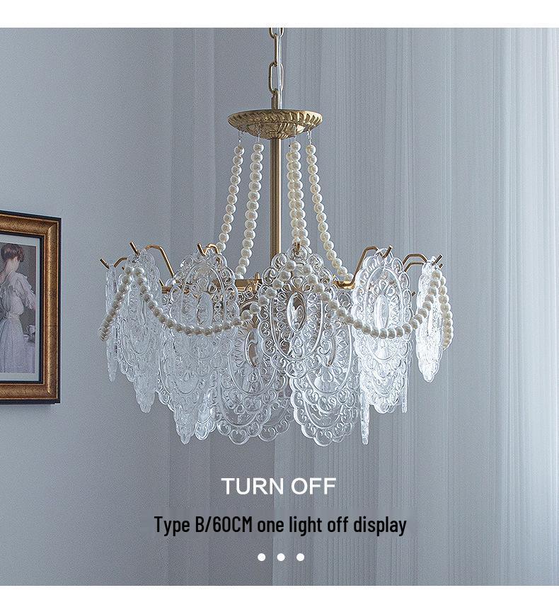 European-Style Postmodern Minimalist Crystal Chandelier for Living Room, Bedroom, or Dining Room