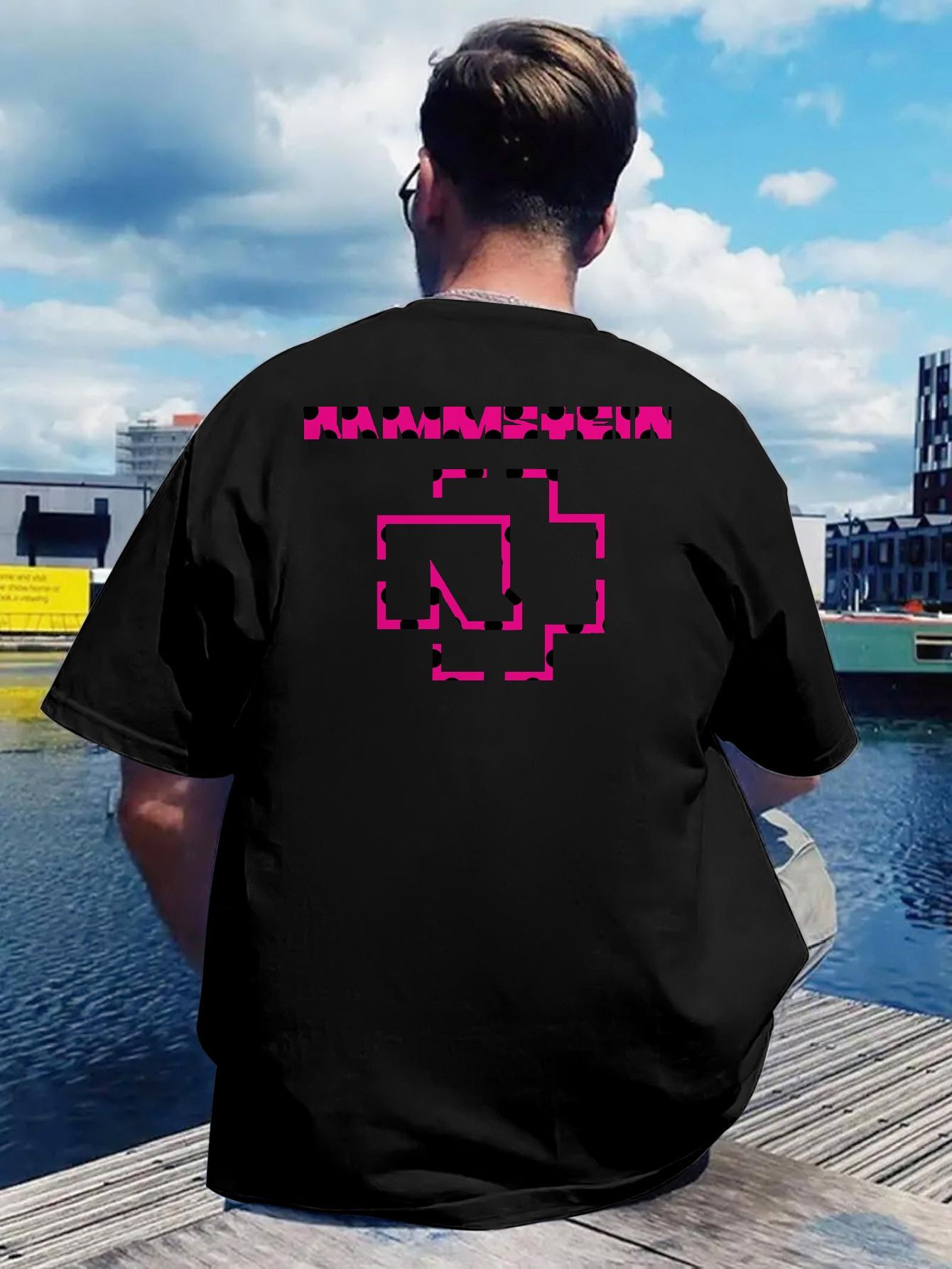 Retro Rock Band Graphic T-shirt - KAMMSTEIN Pink & Black Design L