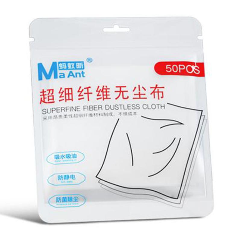 

MAANT 50Pcs/Pack Microfiber Dust-Free Cleaning Cloths Ultra Fine Fiber for Electronic Devices As Shown A