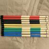 1 Pair Bamboo Drumsticks Brushes Multi-Rod Bundle Sticks for Folk Music