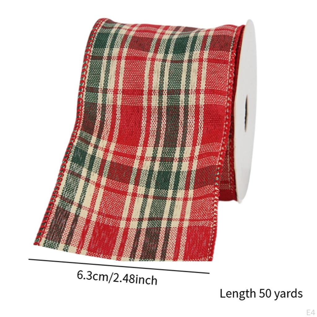 Christmas Decoration Ribbon, Gift Wrapping Creative Wired Edge Holiday Decorative