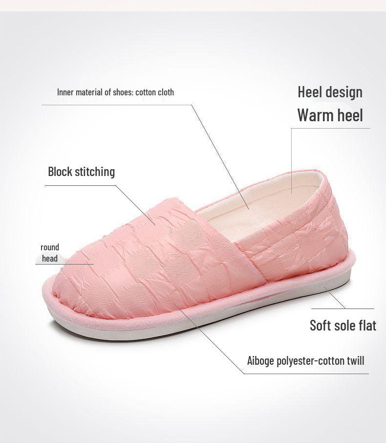 Breathable Anti-Slip Lightweight Postpartum Slippers with Soft Sole & Heel Covering