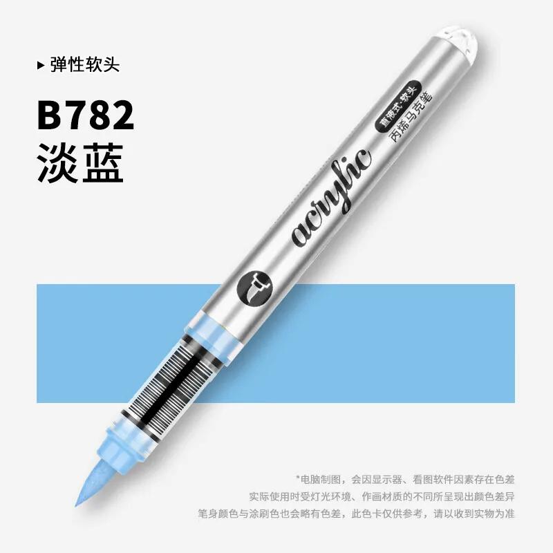 1 STuks 120 Kleuren Directe Vloeibare Acryl Kunst Markers Verf Pennen Kwastpunt Verf Markers Voor Rotsen School DIY Kunstbenodigdheden Schrijfwaren