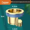All-Copper Bathroom Drain Deodorizer & Insect-Proof Cover