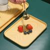 Plastic Tray Japanese Creative Wood Grain Pallet Rectangular Storage Tray Living Room Organizer Bread Plate Jewelry Storage
