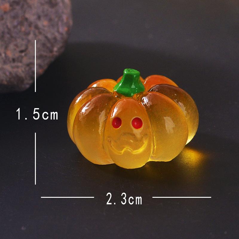 Luminous Decorative Item Ghost Pumpkin Small Decorative Item Car Center Console Decoration Luminous Decorative Item