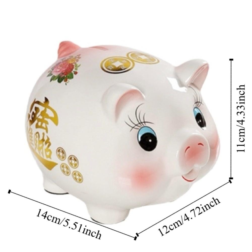 Viel Glück Sparschwein Tier Goldene Bohnen Behälter Niedliches Schwein Münzen Spardose Kinder