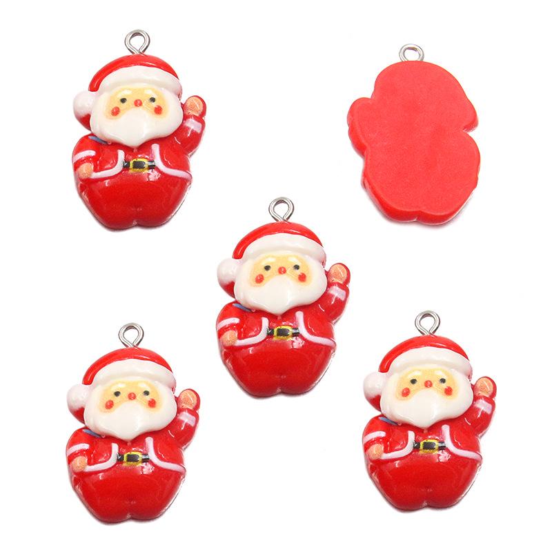 DIY Cartoon Christmas Resin Ornaments: Santa, Snowman & Reindeer Charms