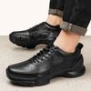 Genuine Leather Elevator Shoes Men's Summer Hollow Out Plus Size Luxury Cowhide Man Business Shoes Wedding Footwear Casual Shoes