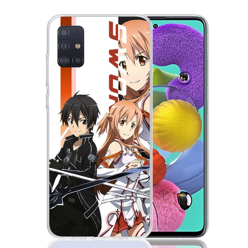 Anime Sword Art Online SAO Phone Case for Samsung Galaxy A52 A51 A50S A12 A22 A32 A72 A10S A30S A31 A71 Note 20 Ultra 10 Plus S1