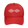 White Wave Pattern Art Mesh Baseball Cap Casual Hat Outdoor  For Womens Unisex FeUnisex