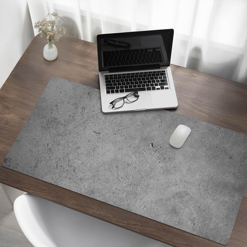 Decorative Mat with Pattern for Desk Rough Concrete Texture 120X60 Cm