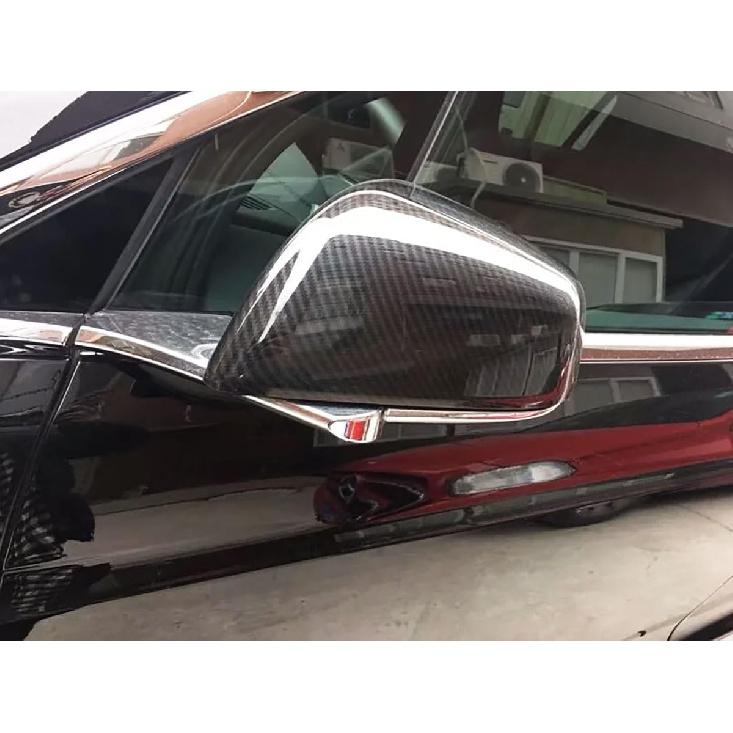 

Car Exterior Accessories Compatible With Tesla Model X 2020 2019 2018 2017 Door Rear View Side Mirror Cap Cover Trims ABS 2PCS(Glossy Chrome Style) Carbon Fiber Style