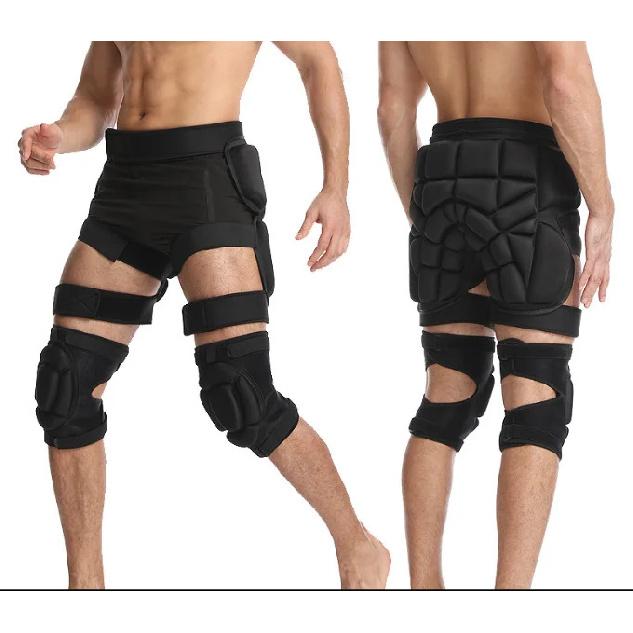 Skate Ski Protection Adult Children Anti-drop Pants Butt Pad Skateboard Knee Elbow Hand Hip Protection Set