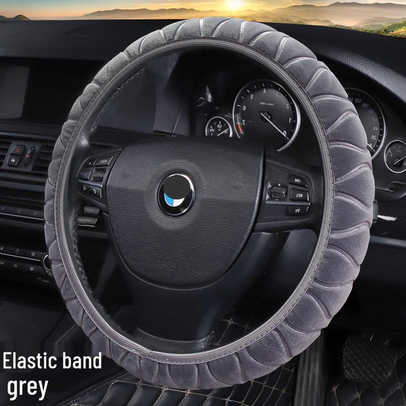 Winter Warmer 3D Plüsch Lenkradbezug - Superweich, Elastisch, Ohne Innenring