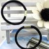 10ks Dívčí černé elastické spony do vlasů Pásek provaz Držák na culík Náramky Scrunchie