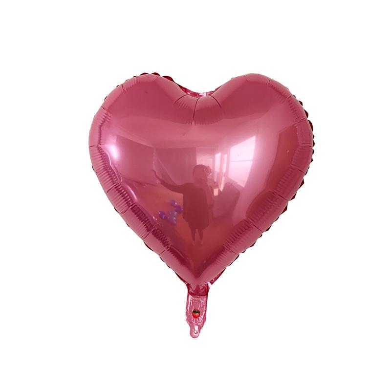 Heart-shaped Aluminum Foil Balloon - 18-inch Valentine's Day Confession Balloon