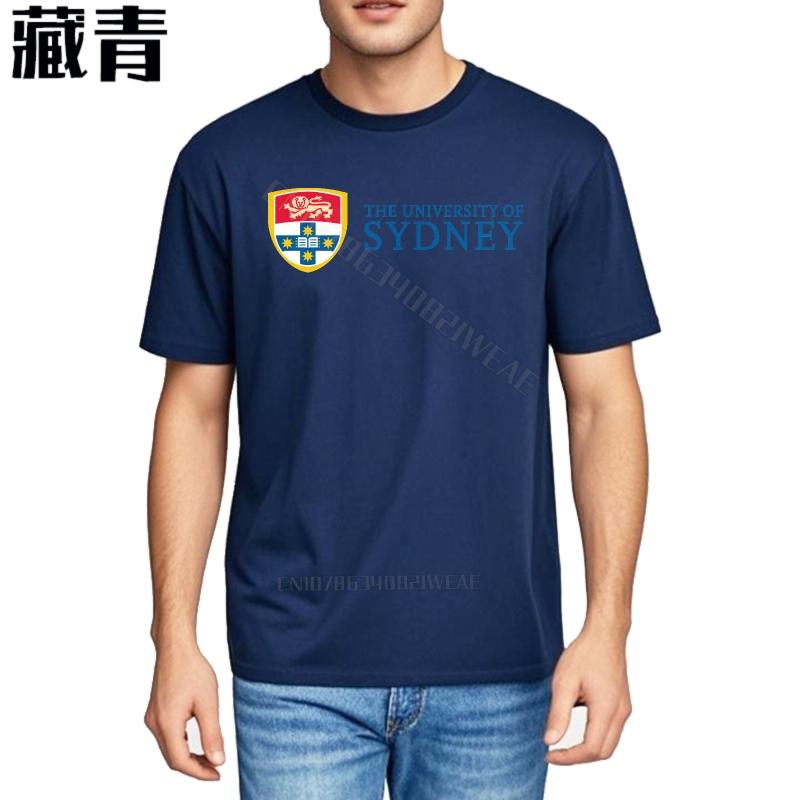 Funny tshirt Daily Wear Unisexs Tshirt University Of Sydney Logo Printed Workout Round Neck Tee Anime New Teeshirts Summer