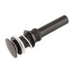 Stainless Steel Bathroom Sink Drain Rustproof Anti Clog Pop Up Drain Stopper Matte Black
