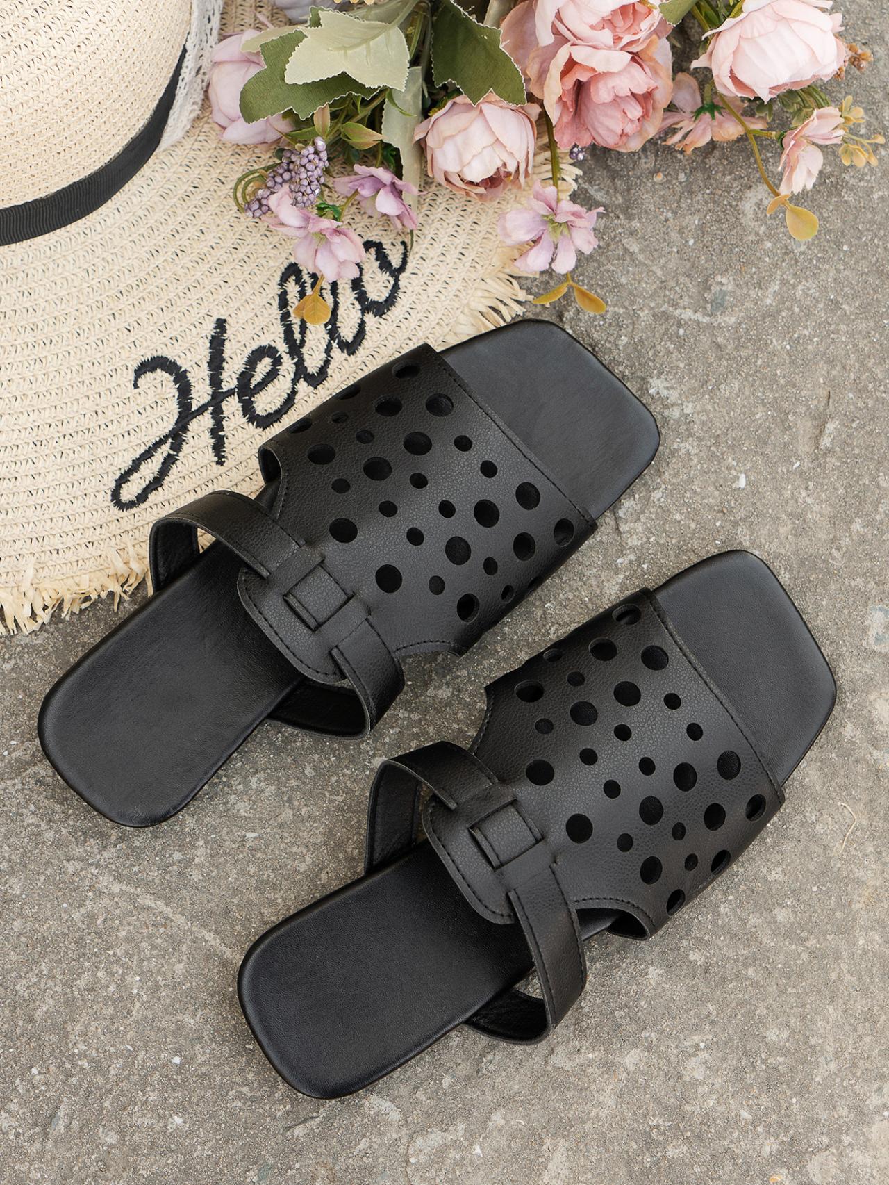 2024 новые женские летние тапочки, модные шлепанцы на низком каблуке с открытым носком, женские летние повседневные удобные шлепанцы, женские шлепанцы 36 чёрный