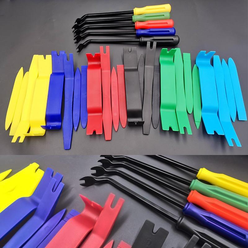 5ks Bez poškrábání Plastový páčidlo Nástroj pro demontáž autopříslušenství Sada nástrojů pro demontáž vnitřních dveřních panelů Sada pro odstranění spon pro vozidlo