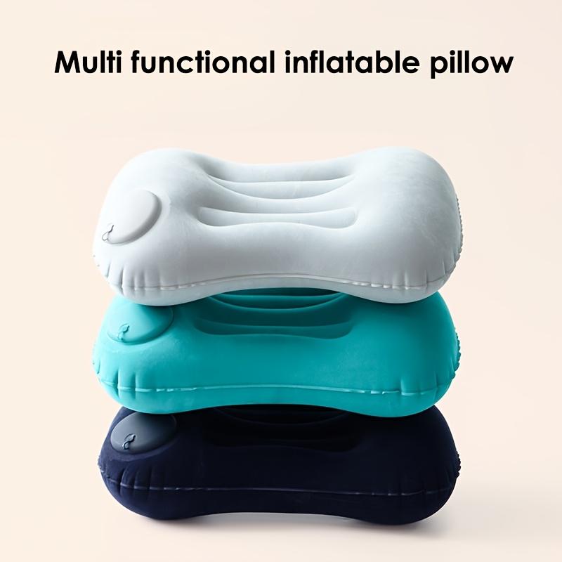 2/1Pcs Portable Inflatable Pillow Foldable Napping Neck Protection Office Travel Pillow Home Neck & Waist Support Air Pillow