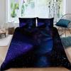 Visual Space Bedding Set Colorful Art Comforter Cover Rainbow Gradient Duvet Cover Optical Illusion Bedspread Cover Full King