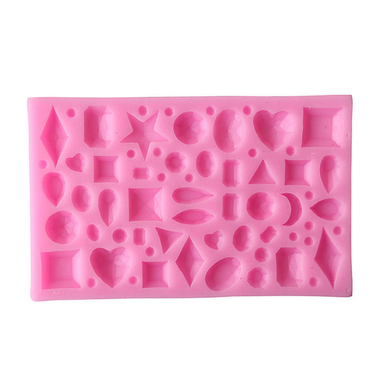 New Diy 3D Cake Decorating Gem Shaped Fondant Sugar Cake Silicone Mold Art Tools