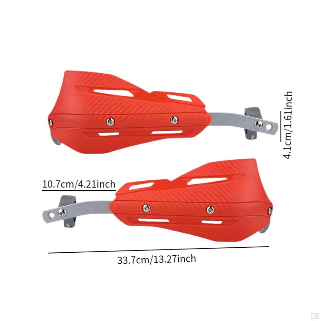 2 Pcs Aluminum Alloy Motorcycle Handguards, Universal MultiPurpose Equipment for Quads, Scooters And