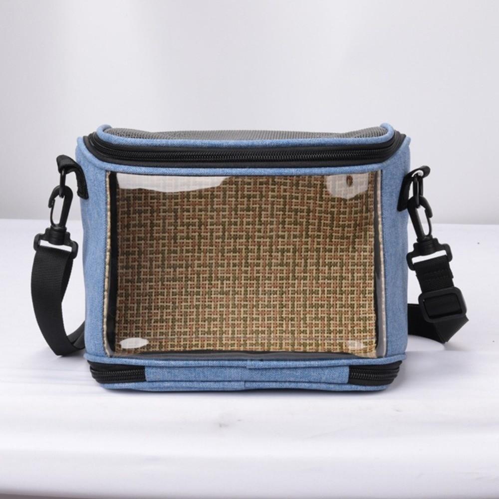 Breathable Mesh Pet Travel Bag Portable Large Capacity Pet Carrier Adjustable Straps Clear Window Hamster Carrying Bag Travel