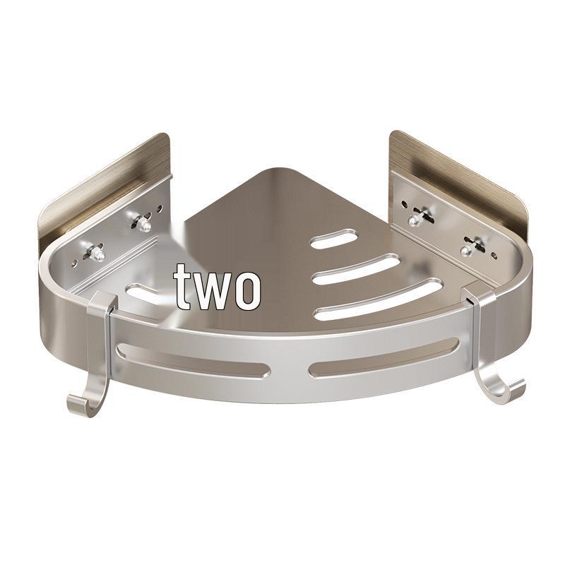 Punch-Free Wall-Mounted Bathroom Storage Shelf