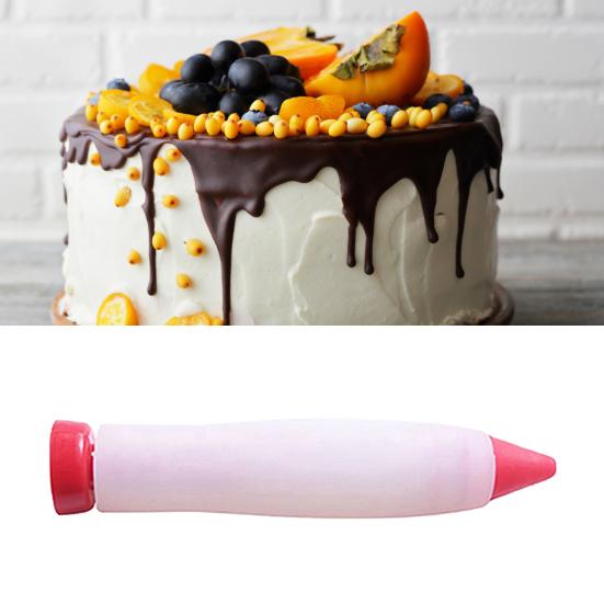 Cake Silicone Nozzle Syringe Pastry Icing Writing Pen DIY Baking Decor for Home Kitchen