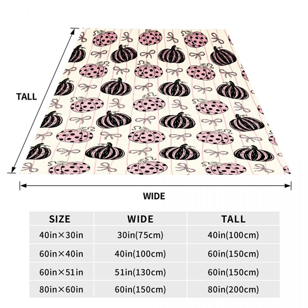 Black Blanket Happy Halloween Pumpkin 3D Printed Soft Flannel Blanket for Home Living Room Bedroom Halloween Decor Birthday Gift