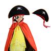 Halloween Pirates of the Caribbean Captain Hat Red Ribbon Cos Pirate Dress Up Accessories Phnom Penh Skull Hat