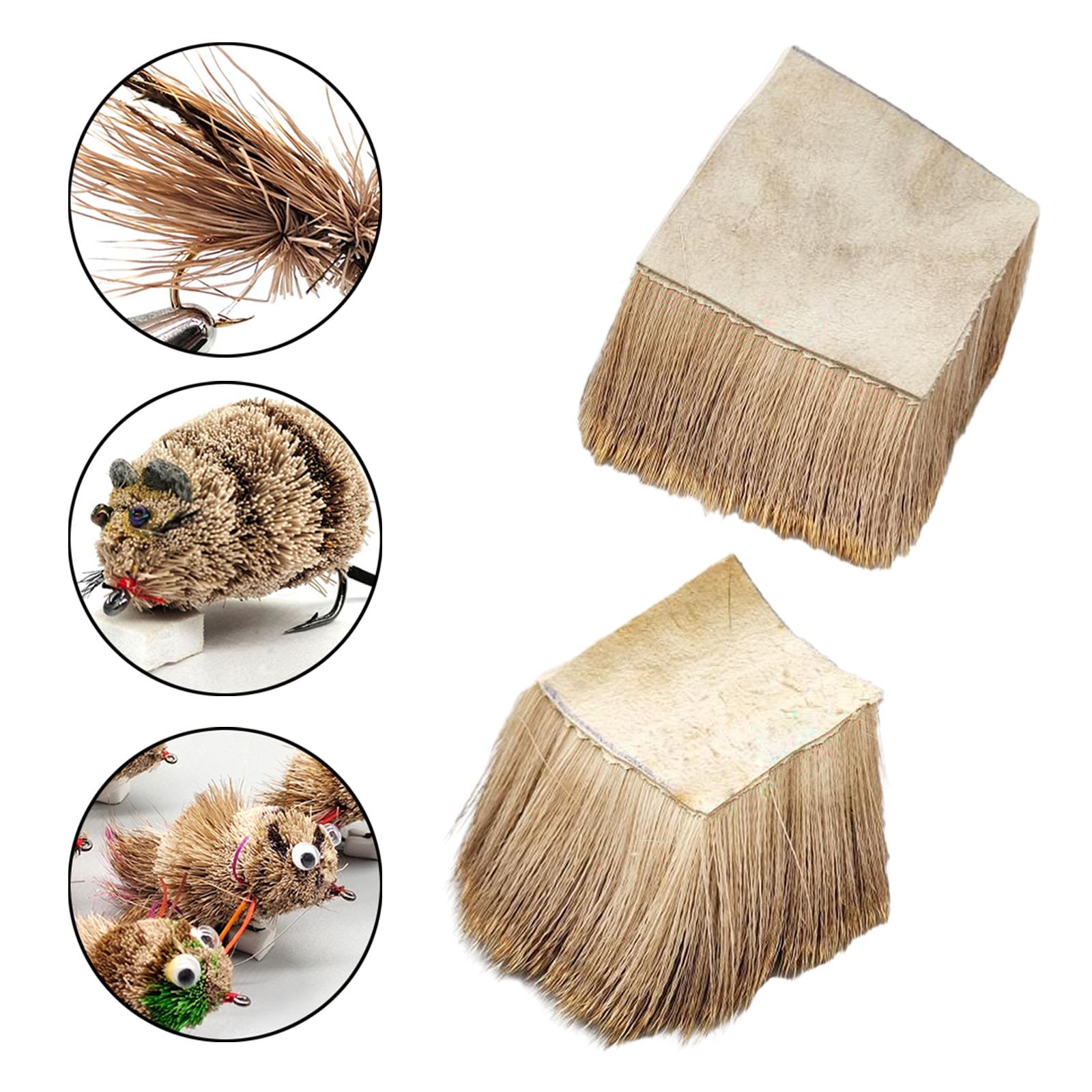 Angler Deer Hair Fishing s Durable Fishing Lures Fly Hooks Fishing Tackle 5cmx5cm