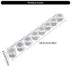 8Pcs Empty Paint Pots Paint Palettes with Lid Small Paint Container Strips for Artists Students Travel and Outdoor Use
