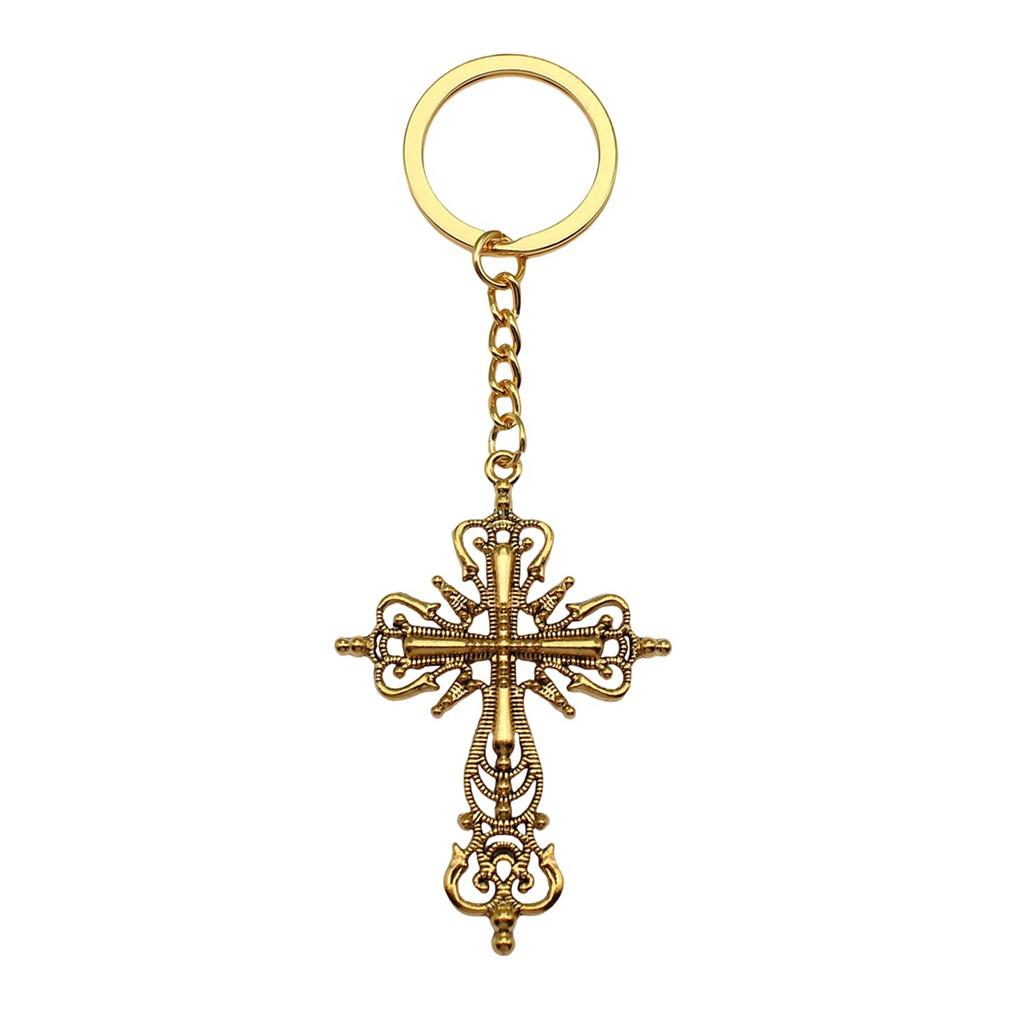 Portachiavi con Ciondolo Croce Ankh Amuleto Egiziano Portachiavi Anello 28mm